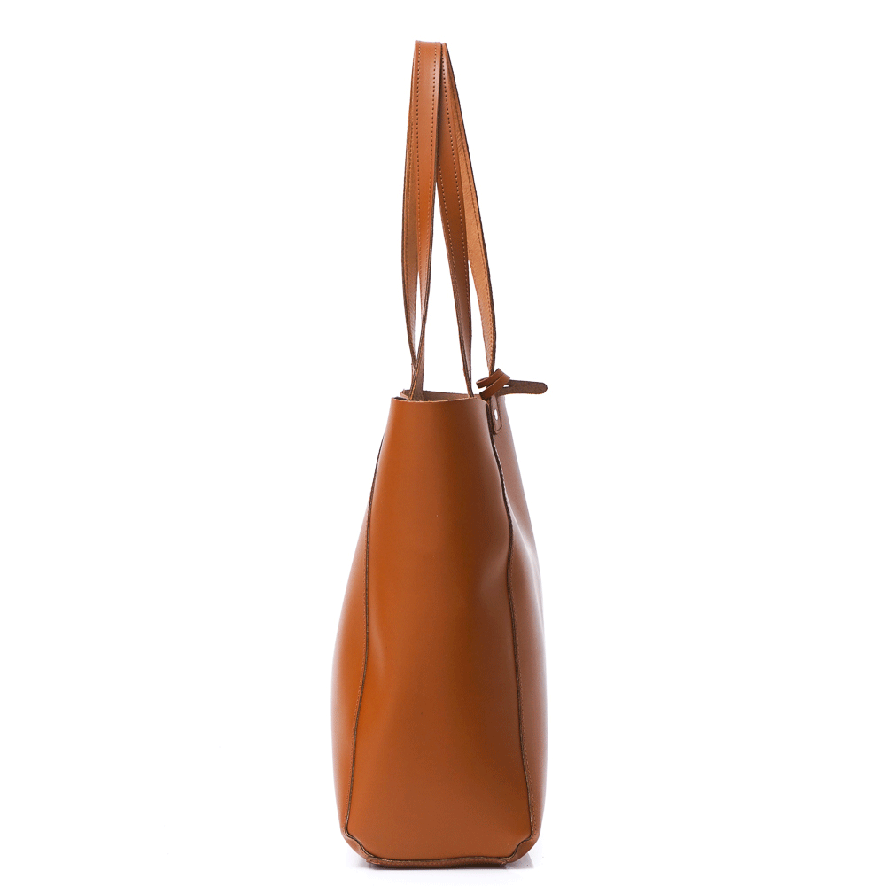 Дамска чанта от естествена кожа модел Lora brown