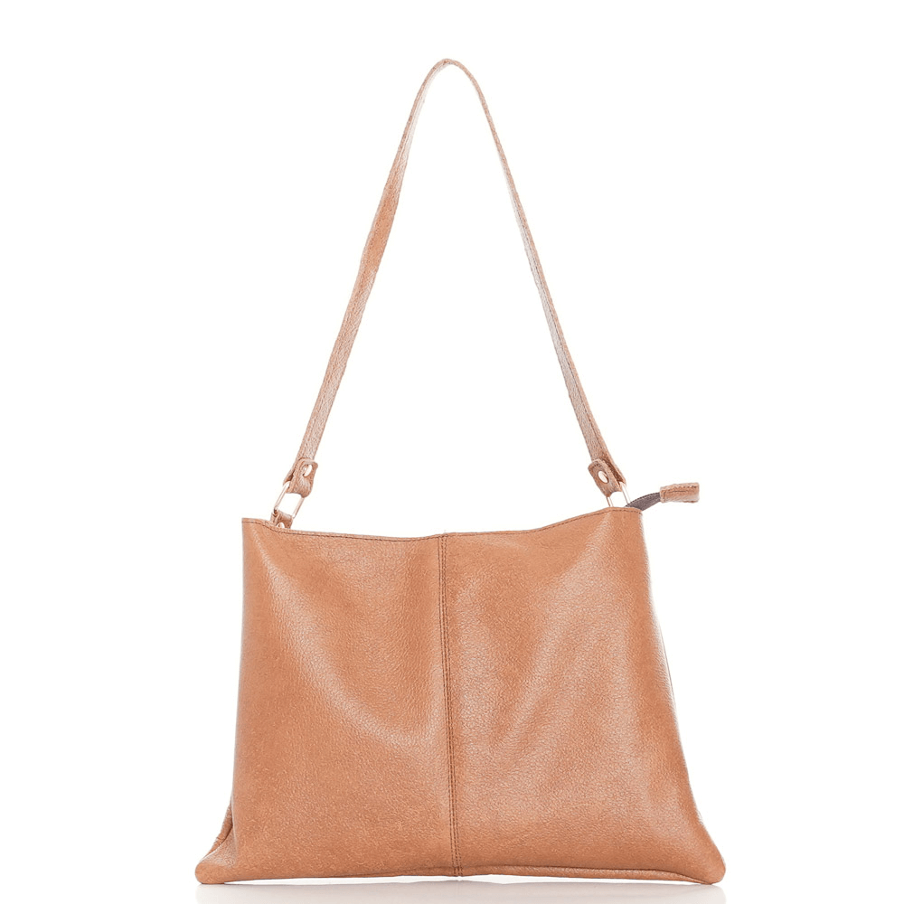 Дамска чанта от естествена кожа модел Sandra lt brown