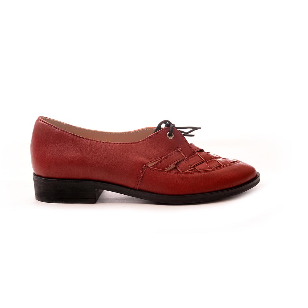 Дамски обувки от естествена кожа модел 20012 rosso