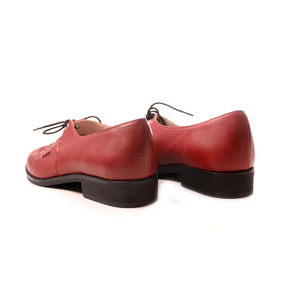 Дамски обувки от естествена кожа модел 20012 rosso