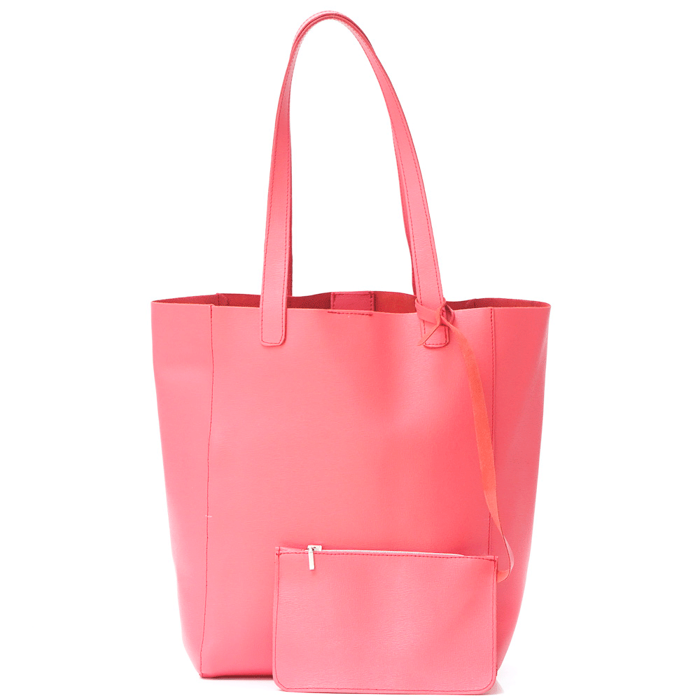 Дамска чанта от естествена кожа модел Lora peach