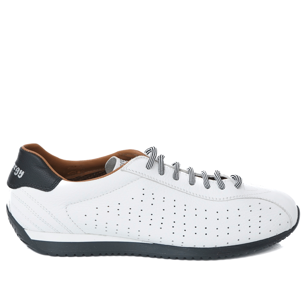 Мъжки обувки от естествена кожа модел BIKE/1 bianco