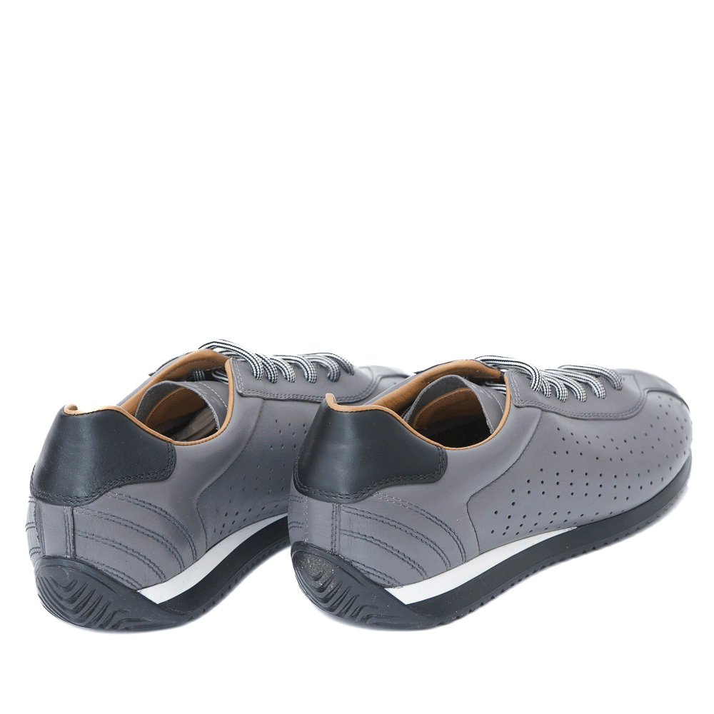 Мъжки обувки от естествена кожа модел BIKE/3 grigio