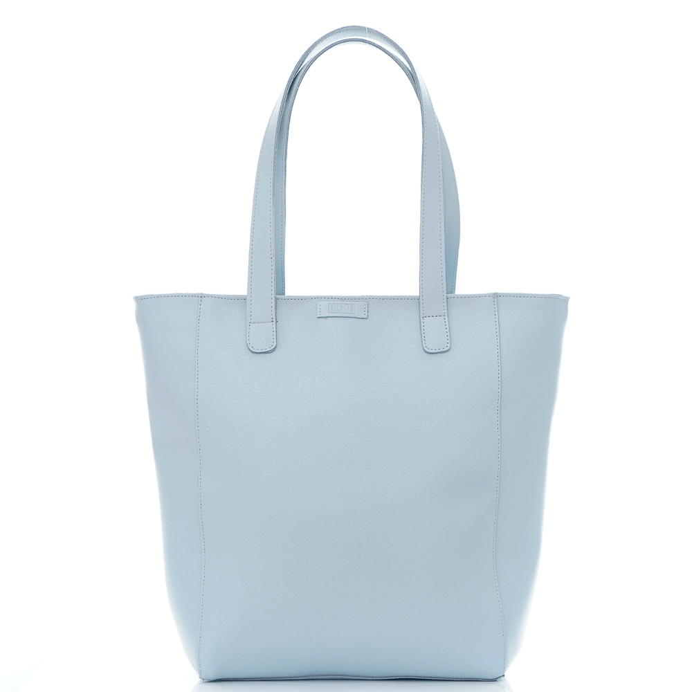 Дамска чанта от естествена италианска кожа модел Tamara light blue
