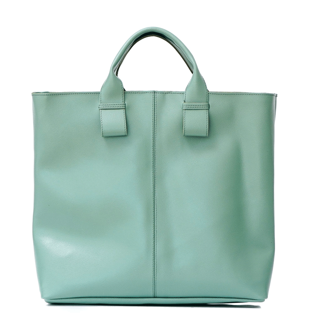 Дамска чанта от естествена кожа модел CARMEN mint