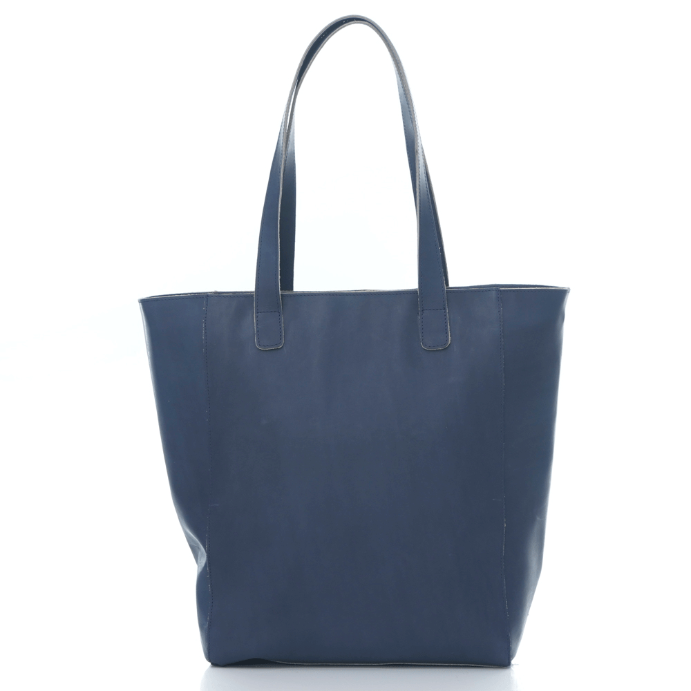 Дамска чанта от естествена италианска кожа модел TAMARA dk blue
