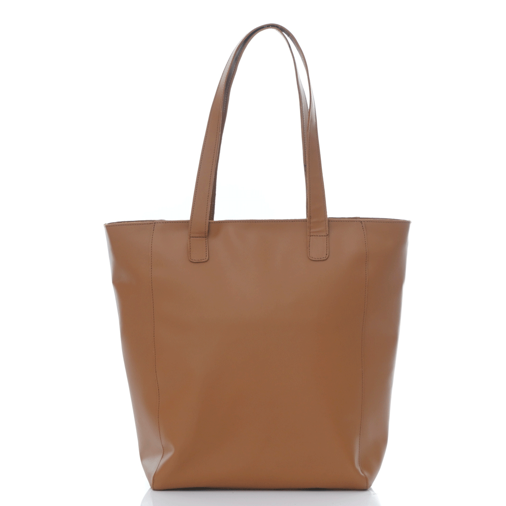Дамска чанта от естествена италианска кожа модел TAMARA lt brown