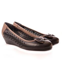 Дамски обувки от естествена кожа модел 20952 black