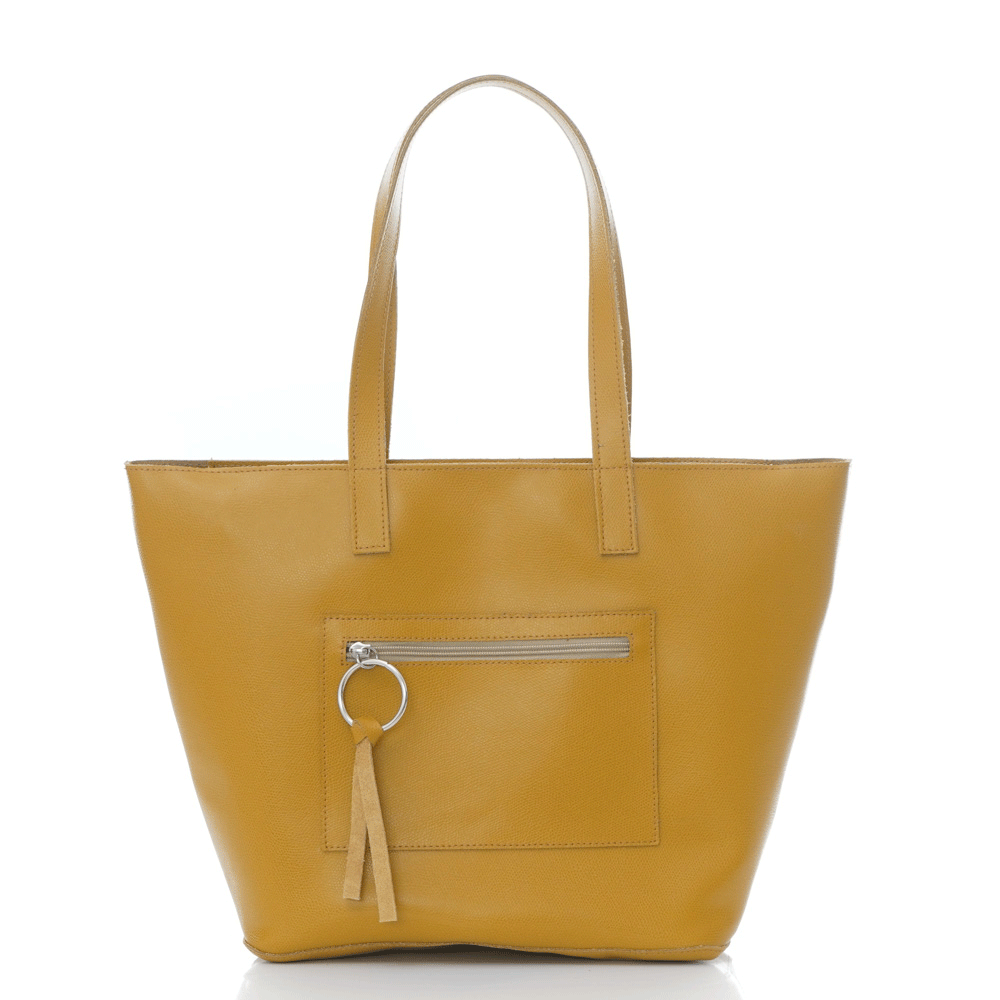 Дамска чанта от естествена кожа модел STELLA mustrad
