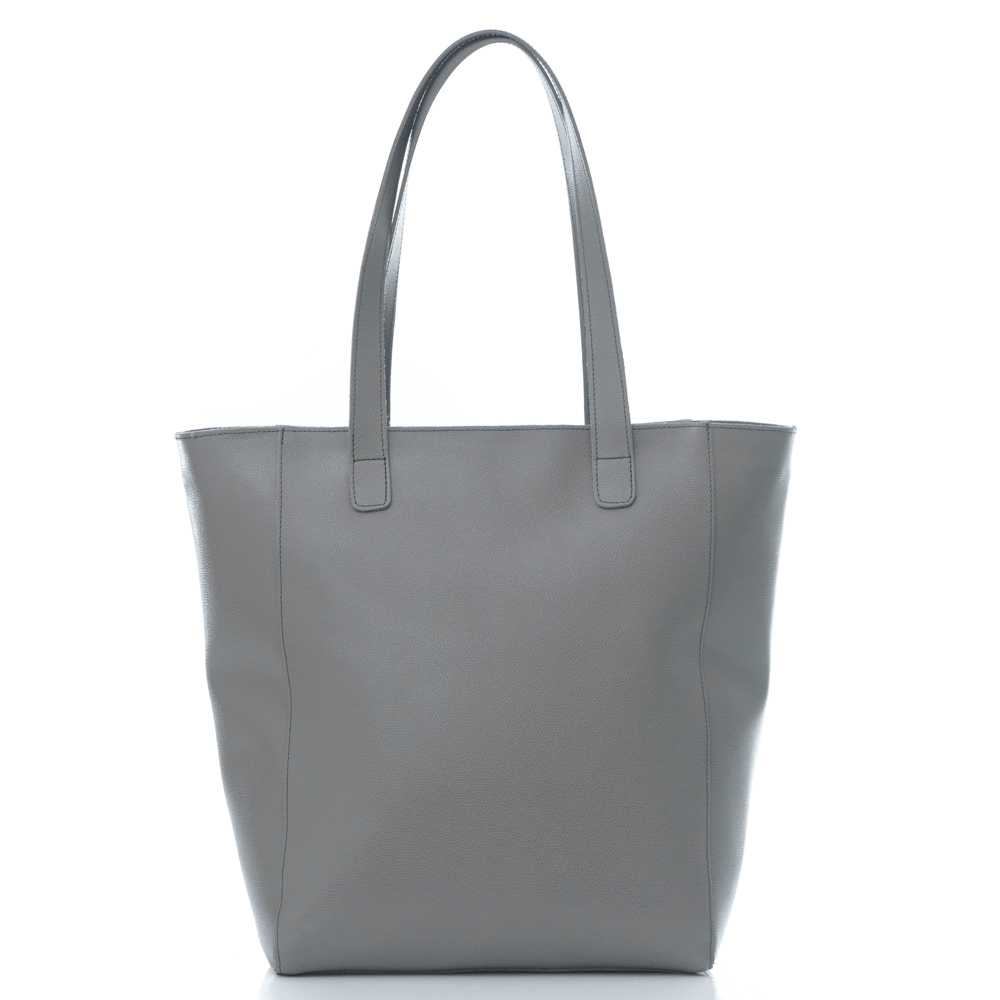 Дамска чанта от естествена италианска кожа модел TAMARA grigio sq
