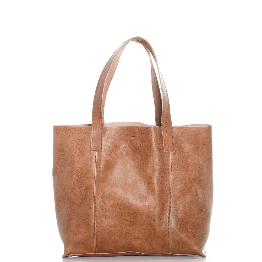 Дамска чанта от естествена кожа модел ESTER camel/11