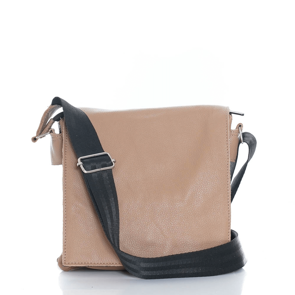 Мъжка чанта от естествена кожа модел DIEGO dk beige
