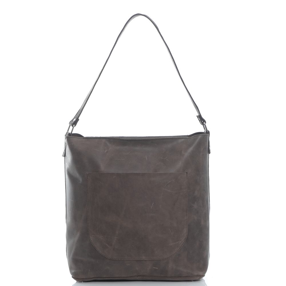 Дамска чанта от естествена кожа модел Sonya brown sq