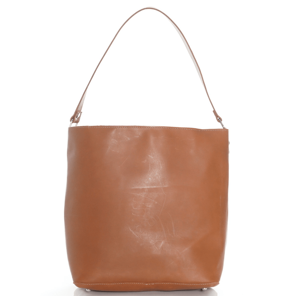 Дамска чанта от естествена кожа модел ADELE camel