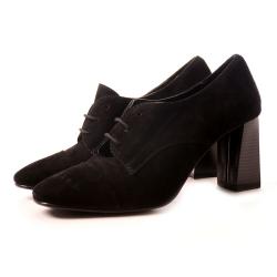 Дамски обувки от естествена кожа модел 20982 black v