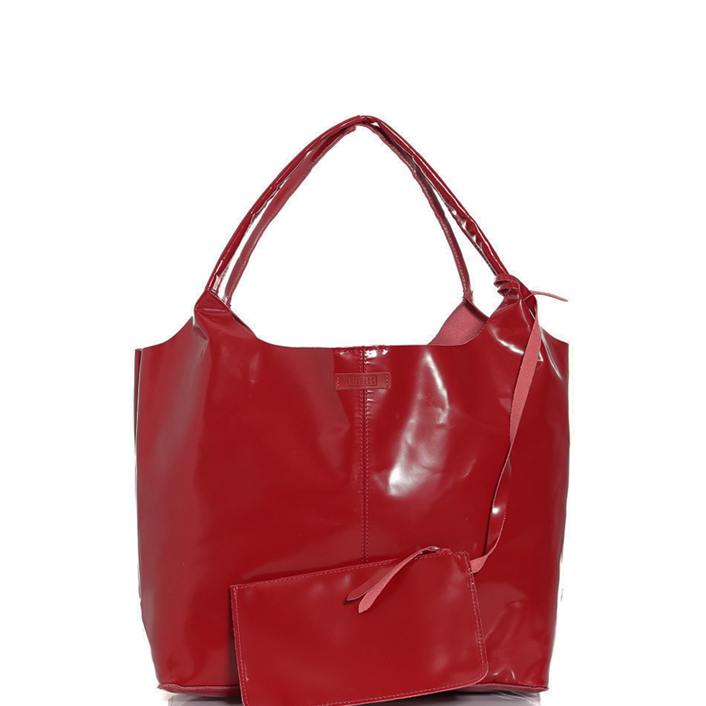 Дамска чанта от естествена кожа модел SIMONA rosso