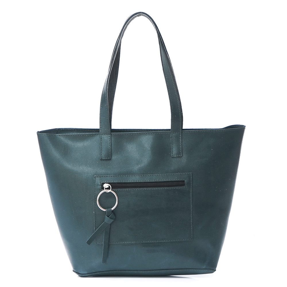 Дамска чанта от естествена кожа модел STELLA verde/1
