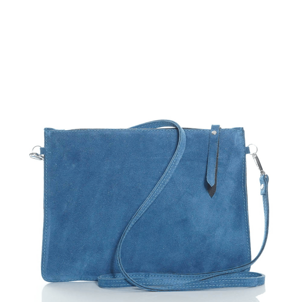 Малка чантичка от естествена кожа модел Nora blue v