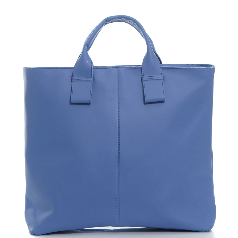 Дамска чанта от естествена кожа модел CARMEN sky