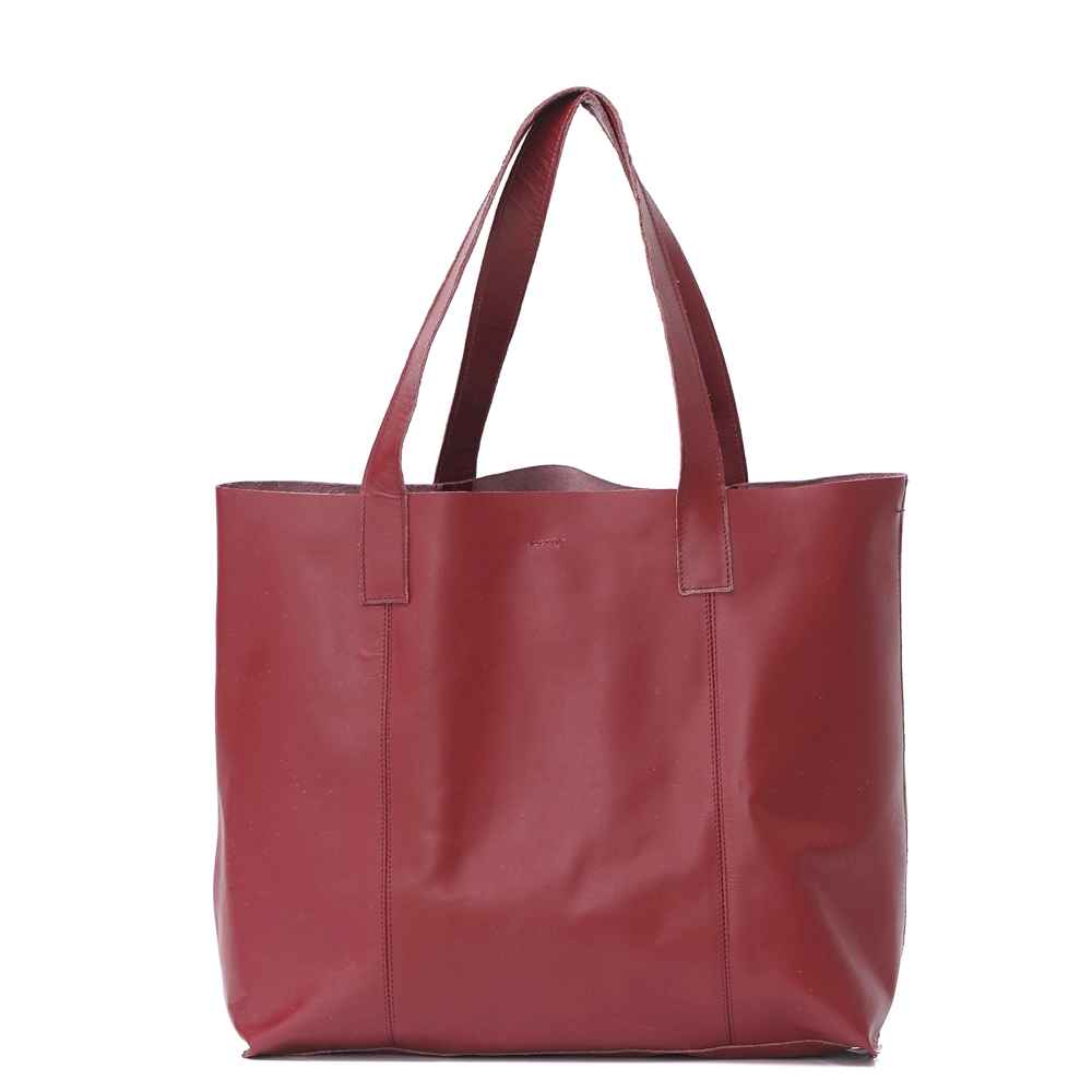 Дамска чанта от естествена кожа модел ESTER red/1