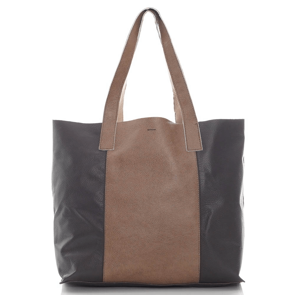 Дамска чанта от естествена кожа модел ESTER moro/br